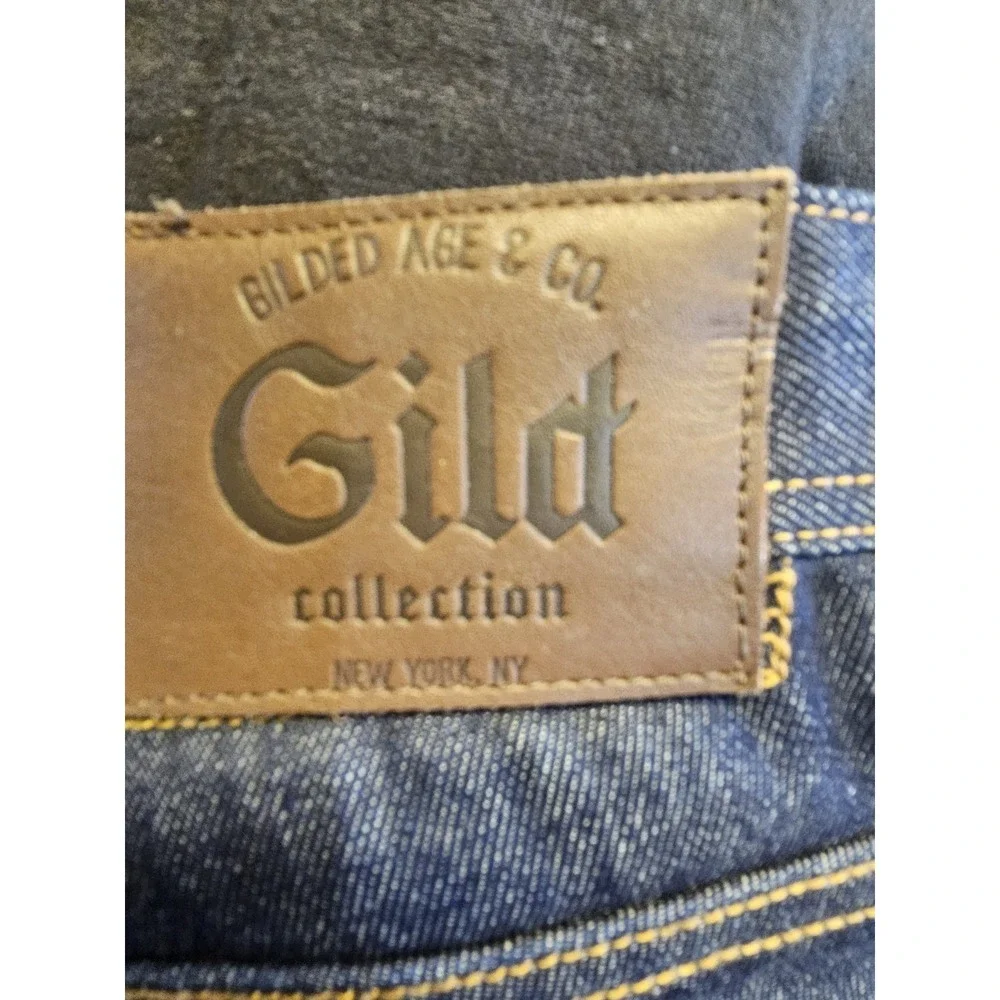 Gilded‎ Age & Co Gild Collection Clean Edge Indigo Jeans Men 32x34